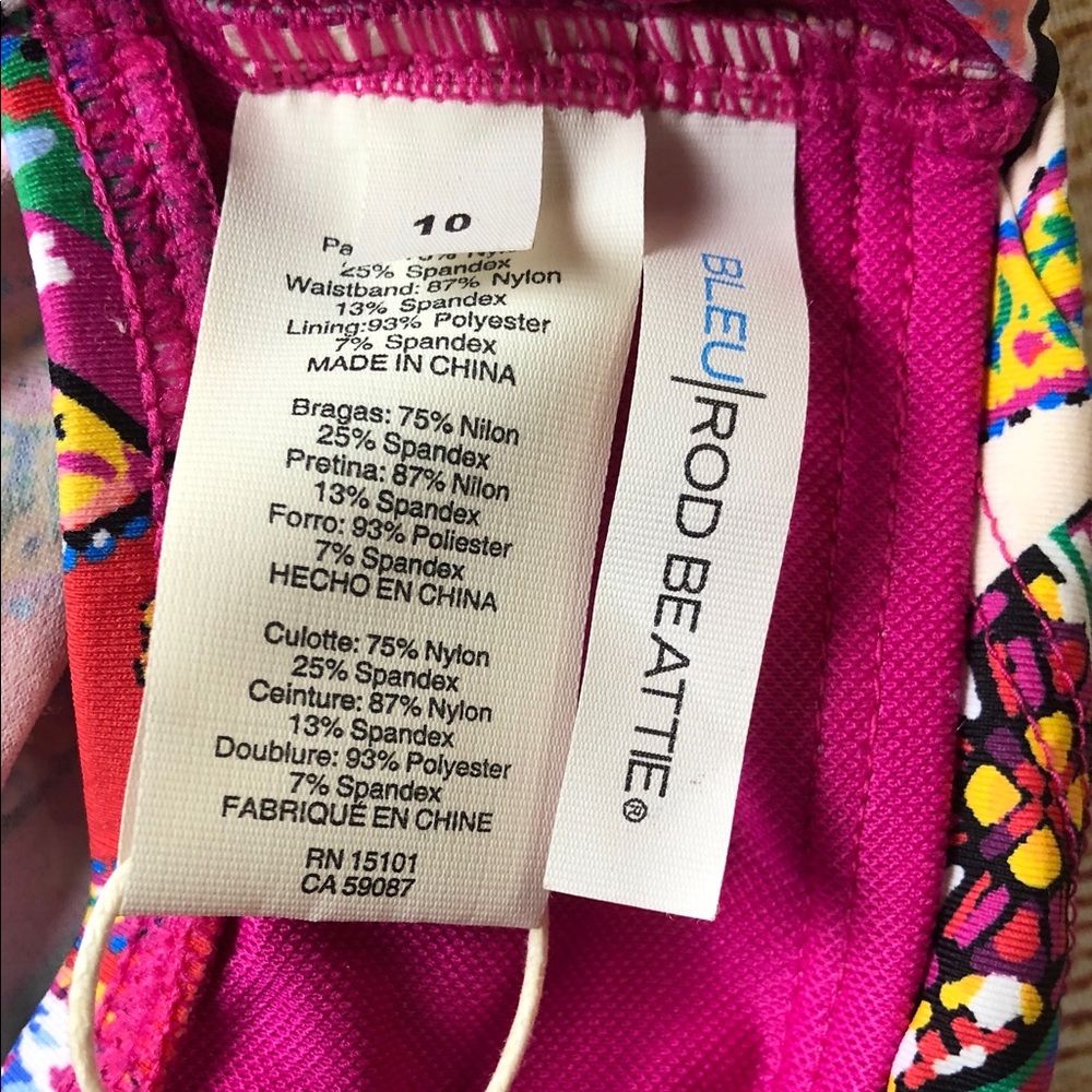 NWT Bleu Rod Beattie‎ Multicolor Paisley Bikini Bottom - Picture 3 of 5